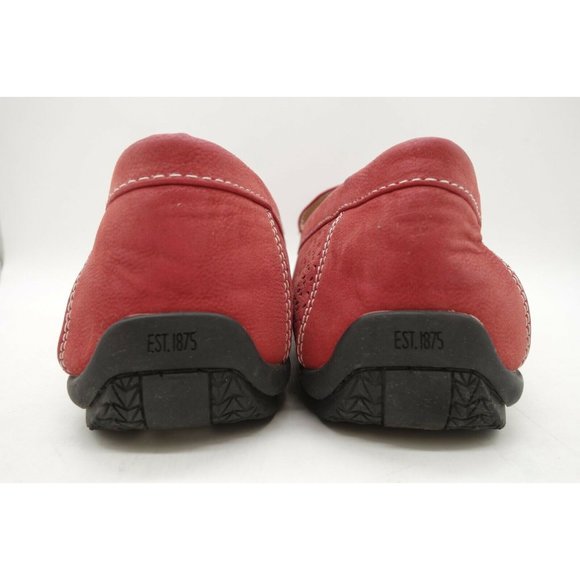 Stacy Adams Red Perforated Casual Slip On Driving Loafers Shoes Mens 9 M main image 9